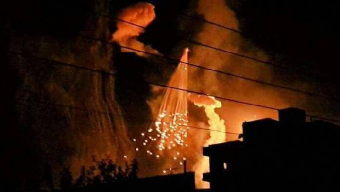  US-led coalition shower Raqqa with white phosphorus munitions