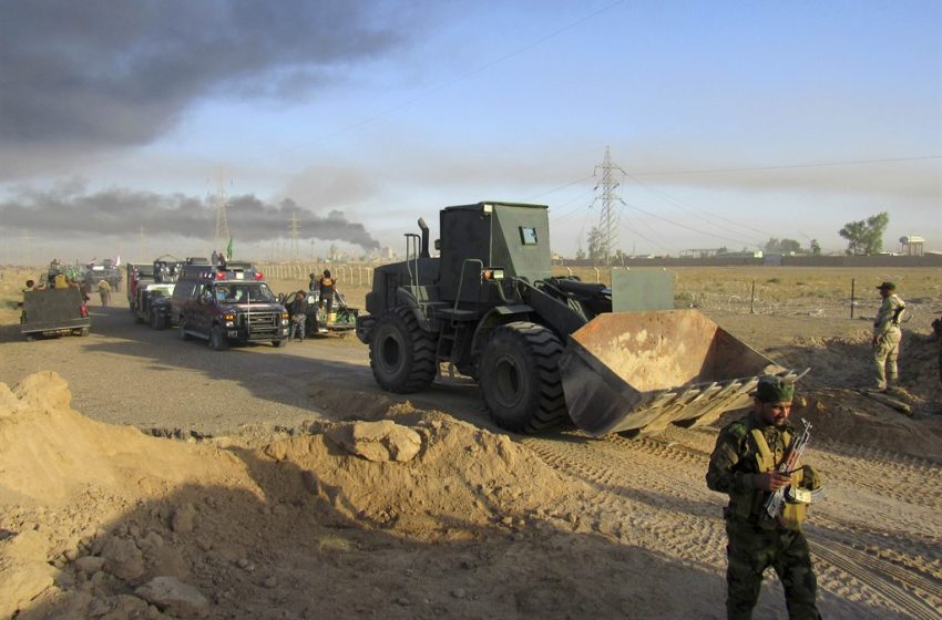  Joint security forces destroy IS hideout in Hamrin Mountains