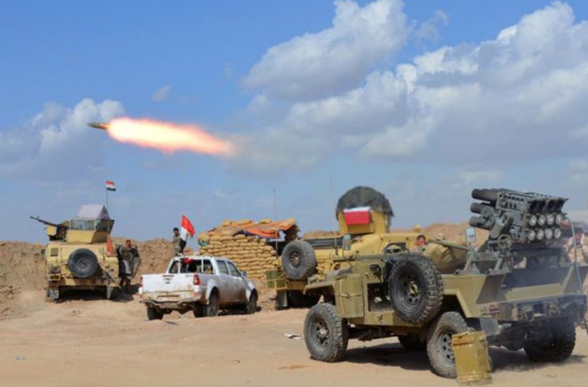  Army fires rockets on ISIS sites in Fallujah, 18 militants killed