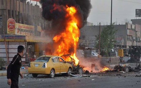  Booby-trapped vehicle exploded in al-Rabie’ street in western Baghdad