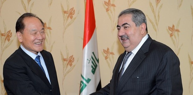  Iraq Foreign Minister Hoshyar Zebari receives Special envoy of China to Middle East