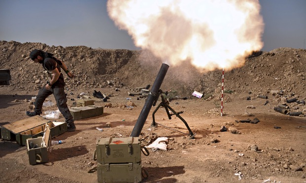  ISIS shells by mortars and rockets al-Khalediya District east of Ramadi