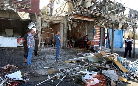  Southwest Baghdad bomb blast wounds 2 civilians