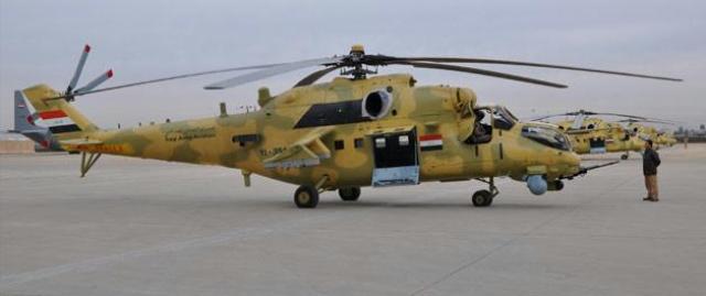  Iraqi Defense Ministry denies the fall of Mi-35 helicopter in Samarra