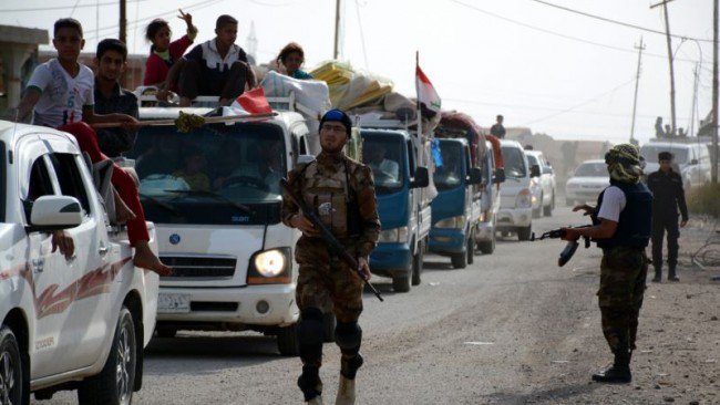  Security forces evacuate 150 families from Qayyarah south of Nineveh