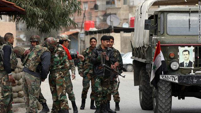  Syrian troops enter the ancient city of Tadmor