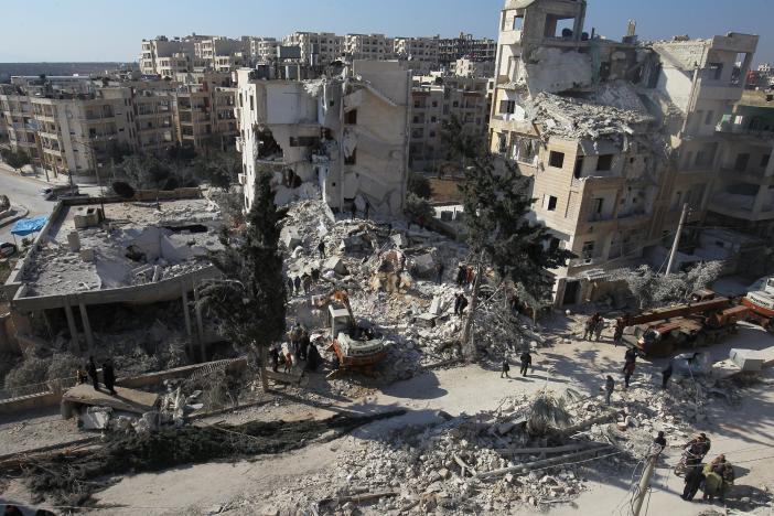  Air strikes hit Syria’s rebel-held Idlib city, 15 dead – residents