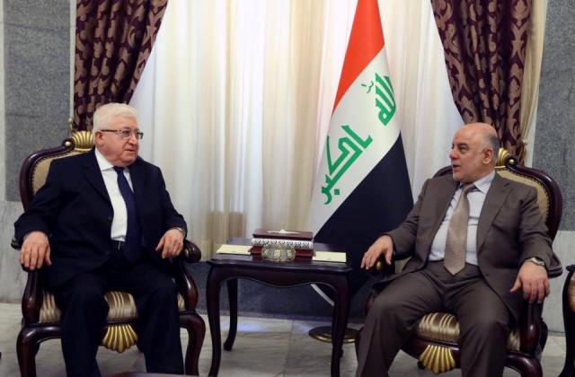  Abadi and Masum discuss military preparations for Mosul battle