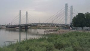  Southern Iraq bridge sees rare streak of romance with love lock, officials offended