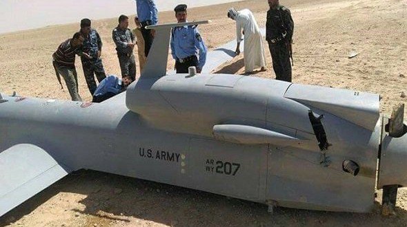  Photos : US surveillance drone crashes in Wasit province, Iraq