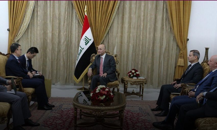  Iraqi president says keen on developing coop. ties with China in all fields