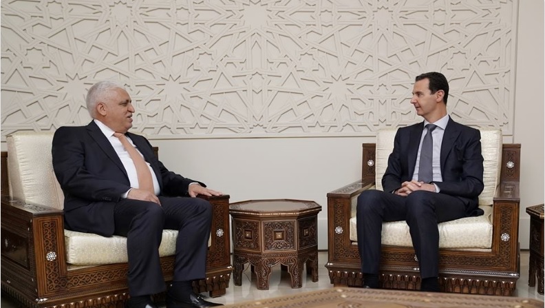  Syrian president receives message from Iraqi premier on bilateral relations