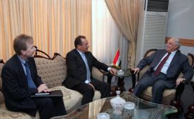  Abbawi, British Ambassador to Baghdad discuss developing bilateral relations