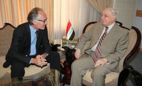  Abbawi, Danish Ambassador discuss issue of Iraqi refugees in Denmark