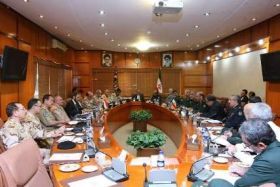 Acting Defense Minister discusses with his Iranian Counterpart, military cooperation