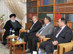 Allawi discusses with Hussin al-Sadr consequences of security situation in Anbar