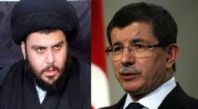 Davutoglu, Sadr discuss security situation, mutual cooperation