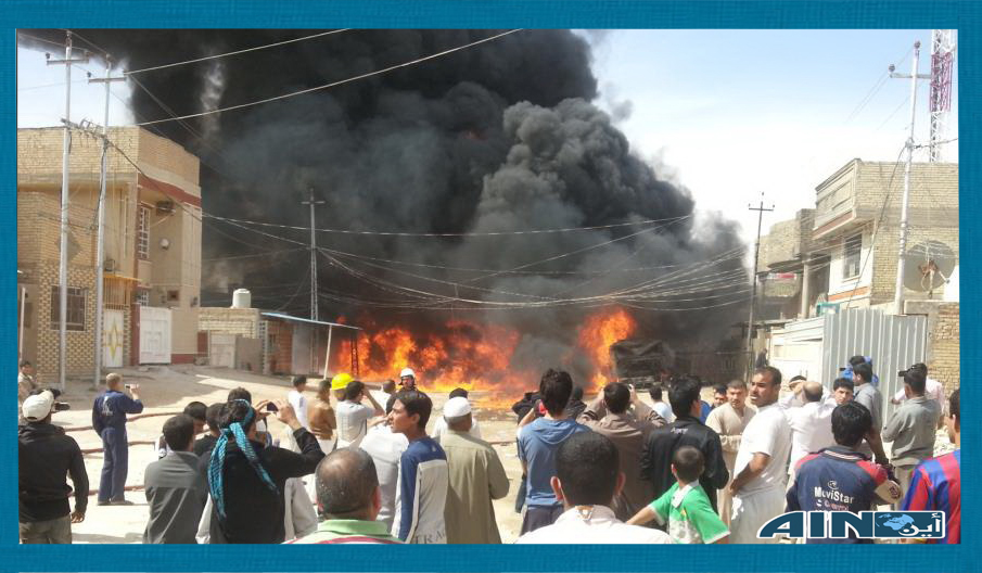 Fuel tank explodes in Najaf