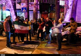 Iranians celebrate reaching agreement over Iran Nuclear talks