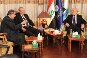  Jaafary discuss political updates with Shawees, Zebari