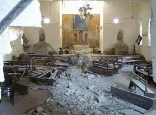  ISIS blows up Markourkas Church in Mosul