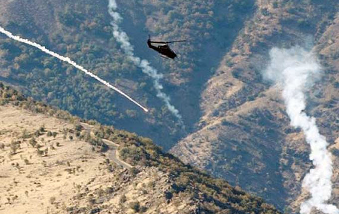  Turkish warplanes bomb PKK sites north of Dohuk