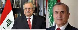  President of Lebanon congratulates Talabani on Eid occasion