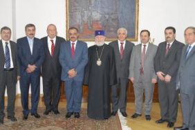 Shawis, Armenian Catholicos Karekin II discuss mutual relations