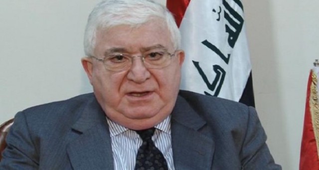  Masum arrives in Arbil to discuss the presidency crisis of the region