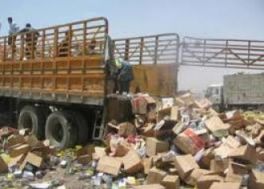 8 tons of rotten food materials confiscated in Najaf