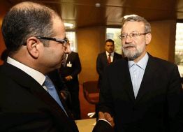 Urgent  -  Larijani arrives at Iraqi parliament 