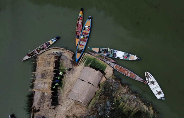  Trawling Iraq’s threatened marshes to collect plastic waste