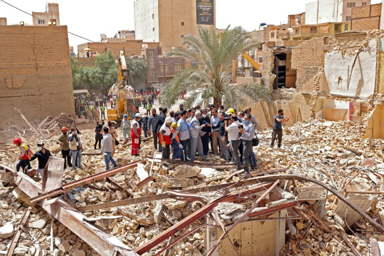  Iran building collapse feeds protest anger