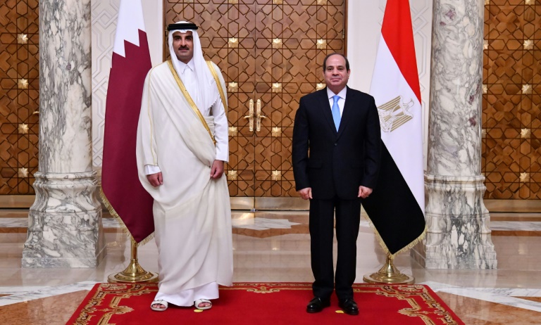  Qatar and Egypt cement rapprochement on emir’s Cairo visit