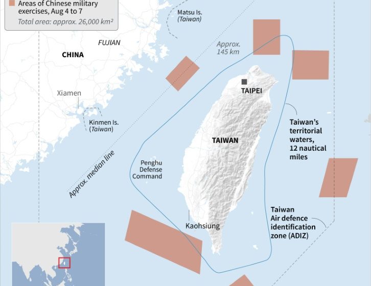  China to stage major drills around Taiwan after Pelosi visit