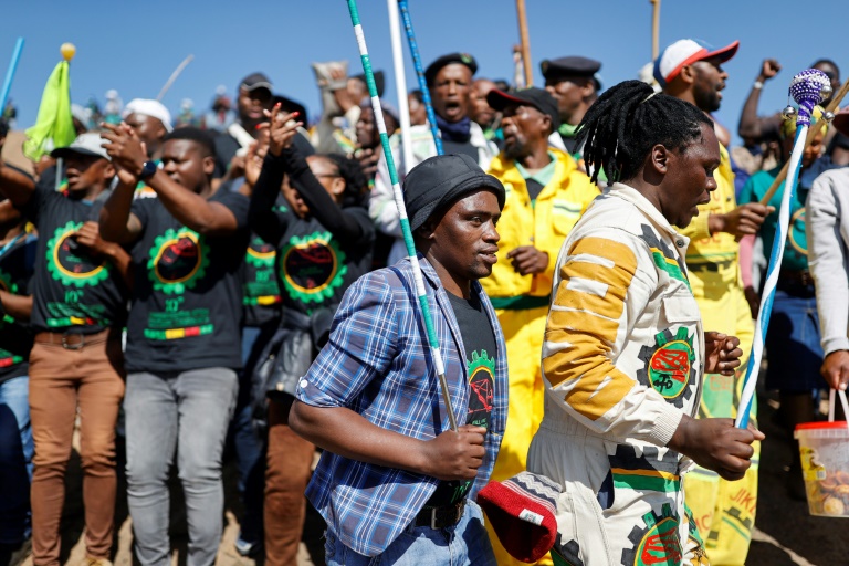  S.Africans rally to mark Marikana massacre 10th anniversary