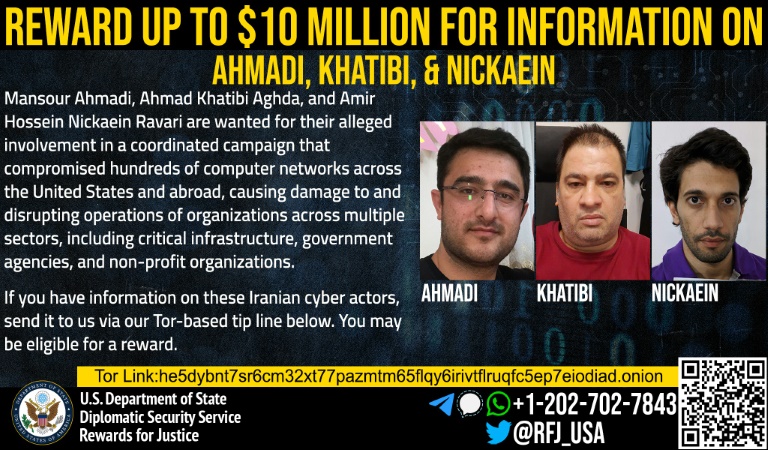  US indicts Iranians who hacked power company, women’s shelter