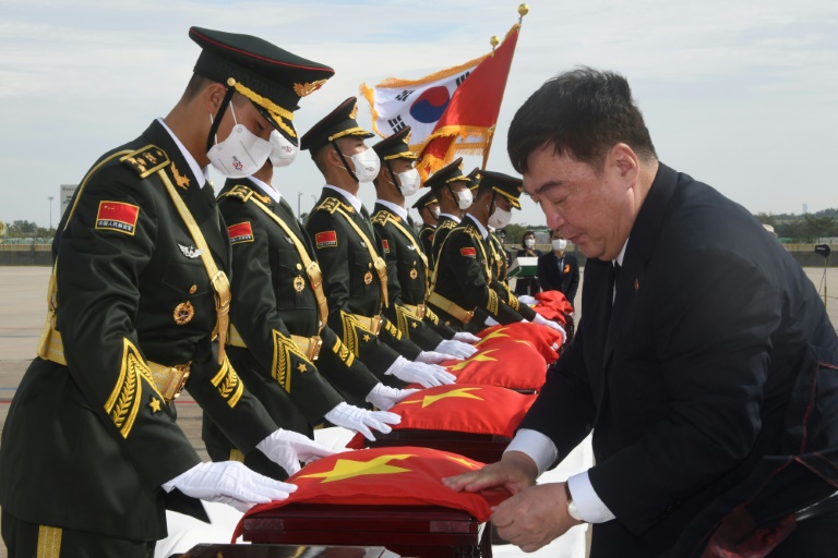  South Korea repatriates remains of 88 Chinese soldiers