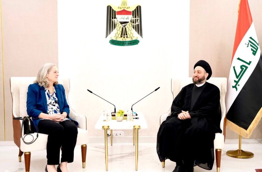  Al-Hakim, US Ambassador discuss political impasse