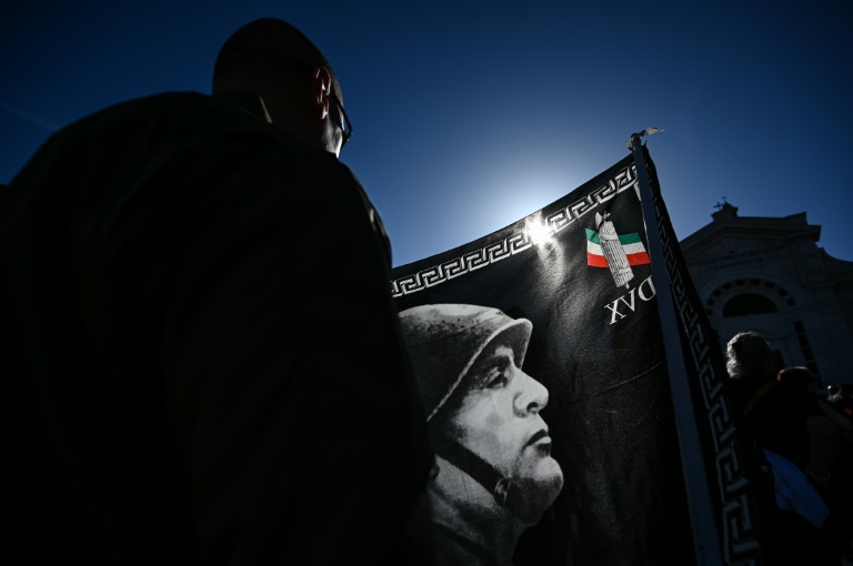  Mussolini supporters mark ‘March on Rome’ centenary