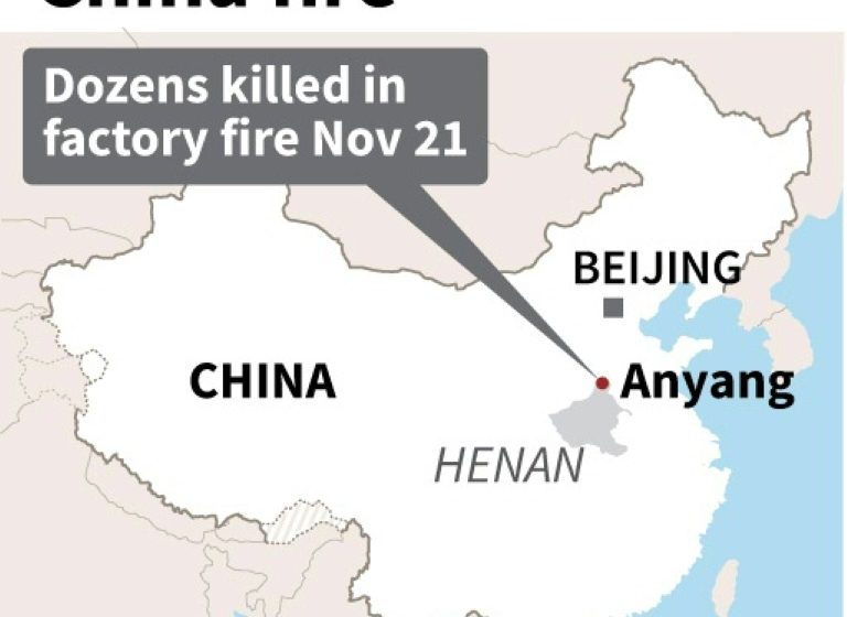  36 killed in central China factory fire: state media