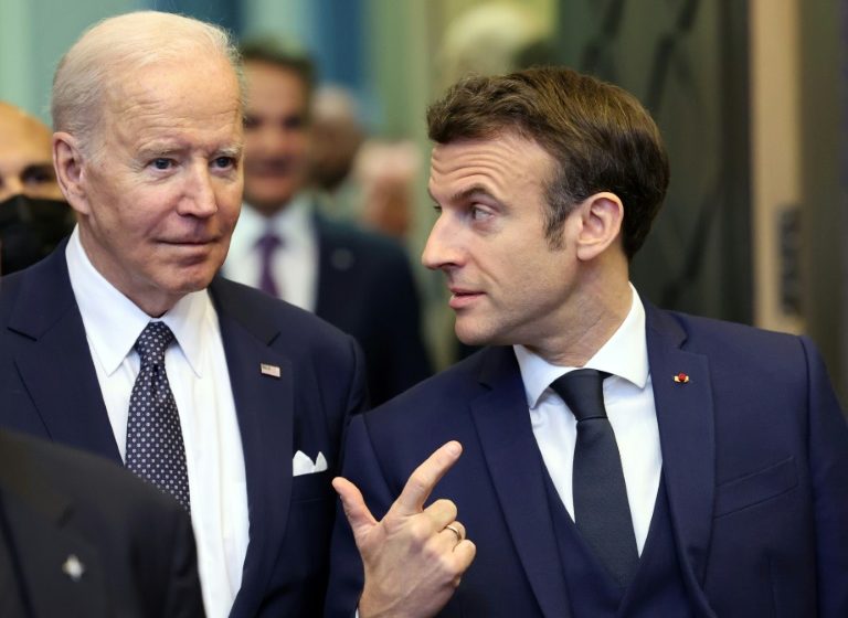  Trade tensions overshadow Macron’s showy White House visit