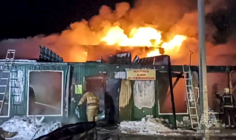  Twenty-two killed in fire at nursing home in Russia