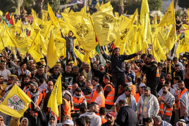  Rare Fatah rally in Hamas-controlled Gaza