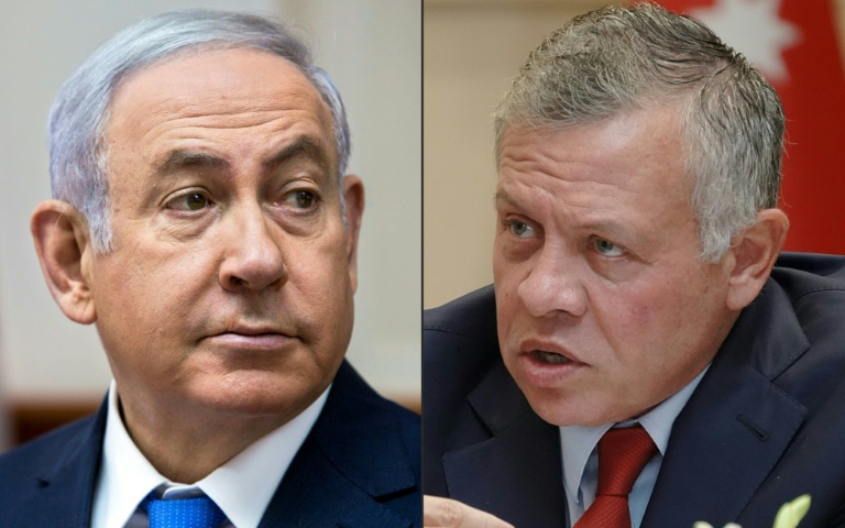  Jordan’s king meets Israeli Prime Minister Netanyahu in Amman