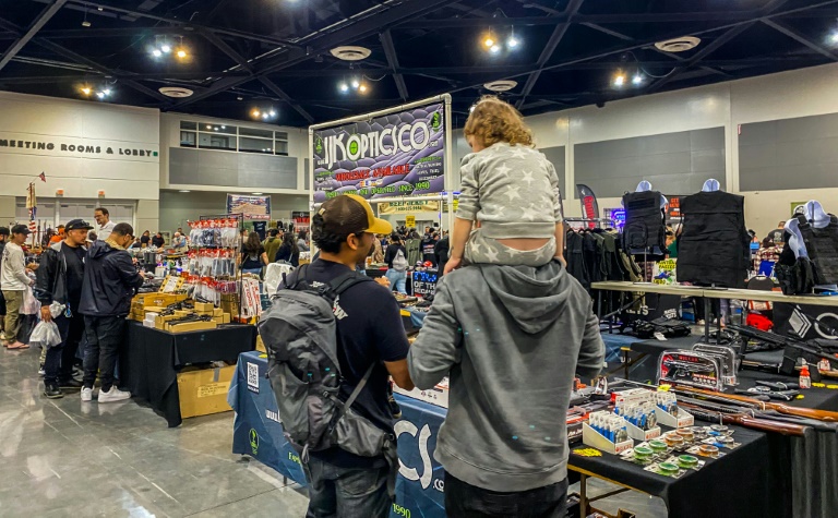  At California gun fair, few speak of recent massacres