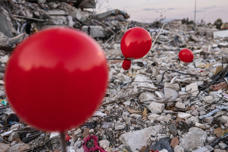  Red balloons mark youth killed in devastating Turkey quake