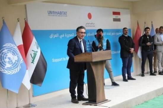  Japanese ambassador visits Bab Sinjar housing complex in Mosul