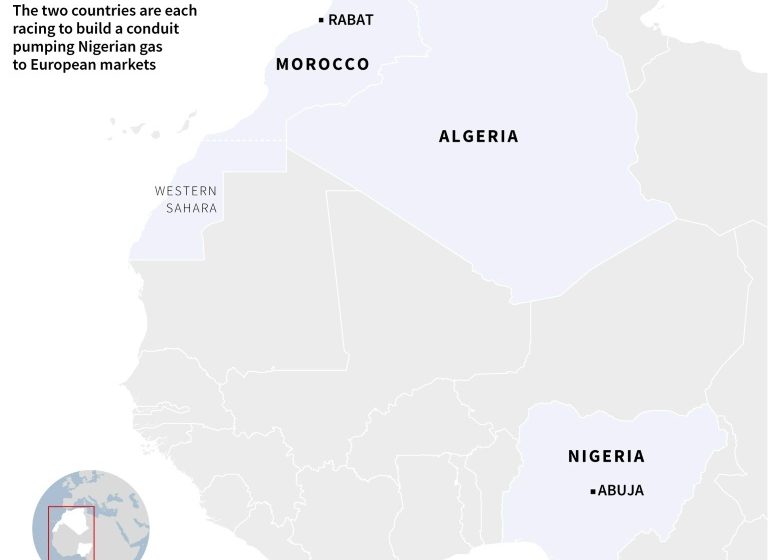  Nigeria gas fuels Morocco, Algeria pipeline power struggle