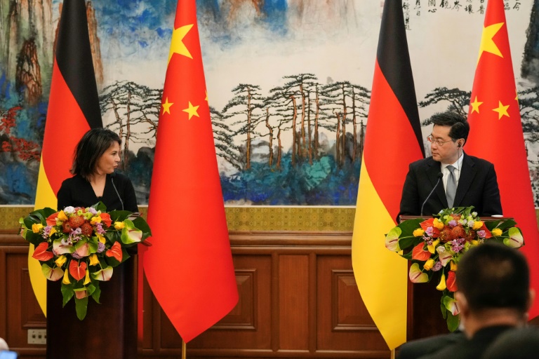  Germany FM urges China to tell Russia to stop war